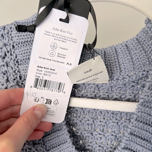 VARLEY Adie Knit Vest - NWT never worn size small - Picture 6 of 6